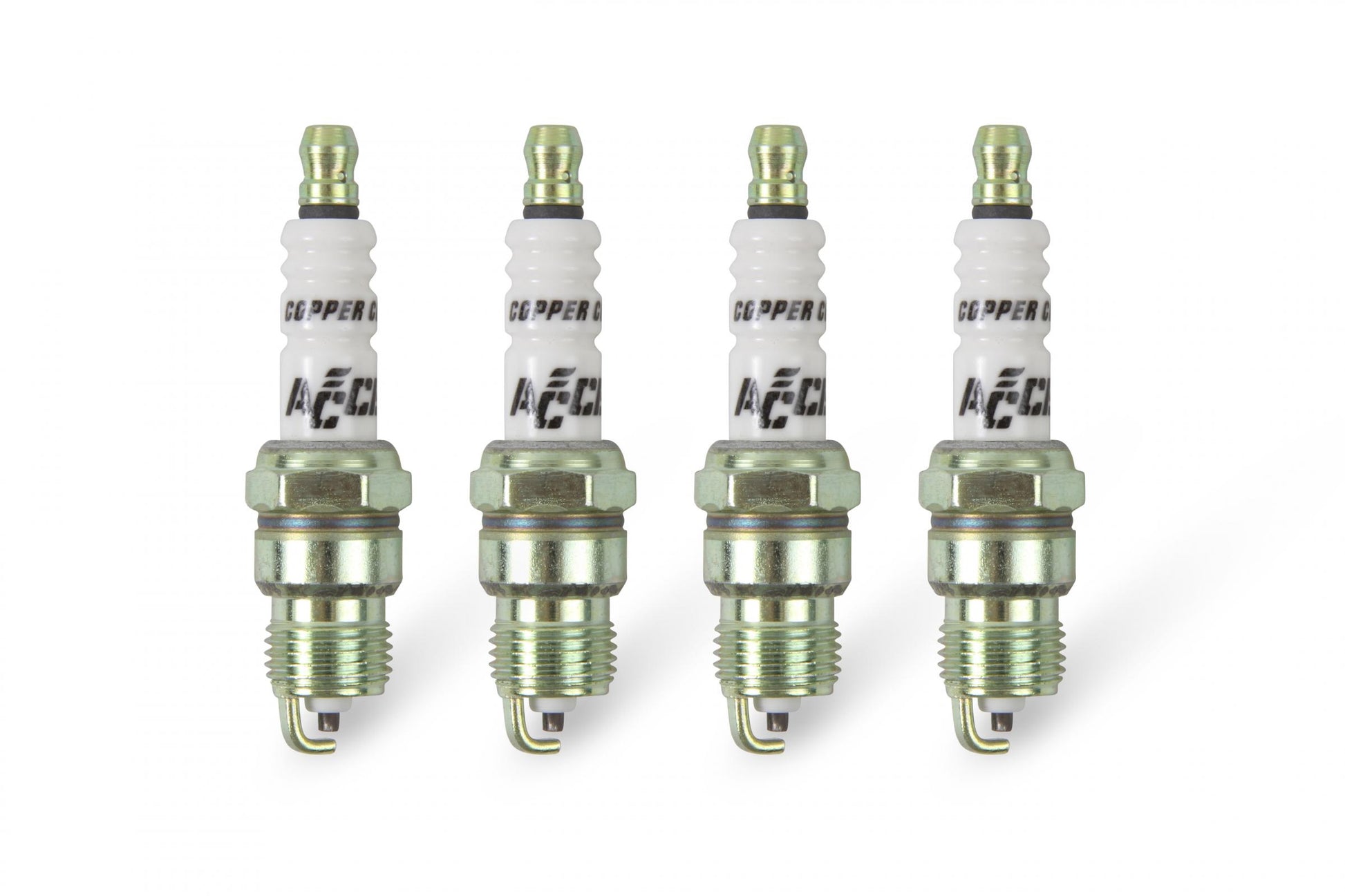 HP Copper Spark Plug Shorty 14MM Thread .460 In Reach Tapered Seat Non-Resistor 4 Pack ACCEL