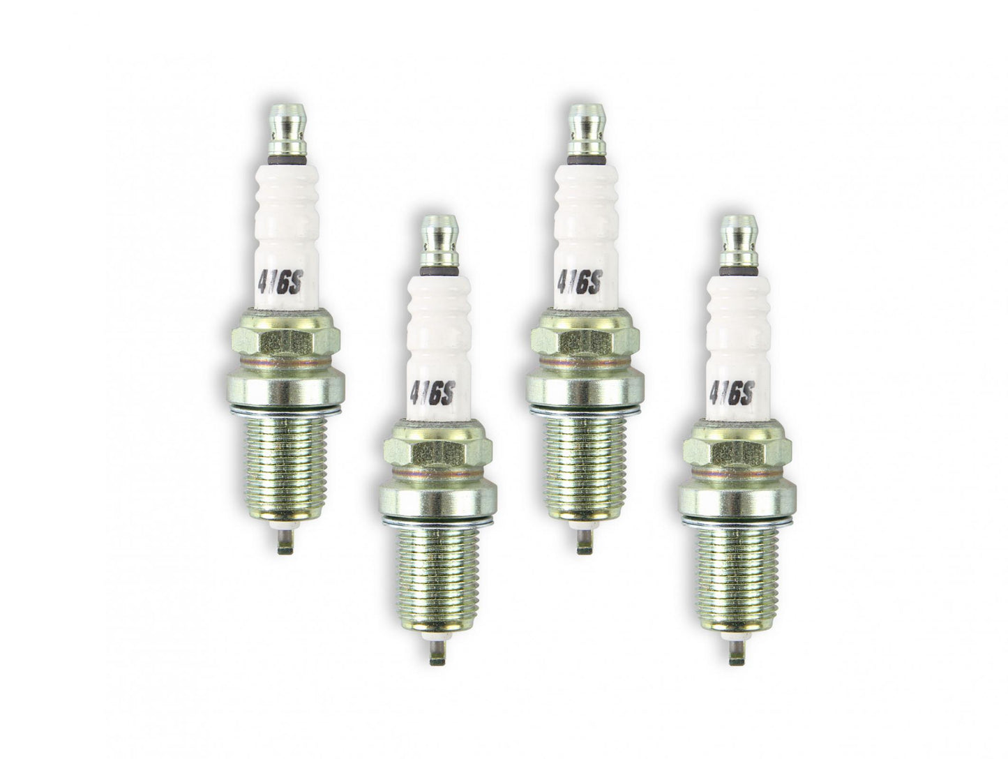 HP Copper Spark Plug Shorty 14MM Thread, .750 In Reach Heat Range 6 Gasket (Flat) Seat 4-Pack ACCEL