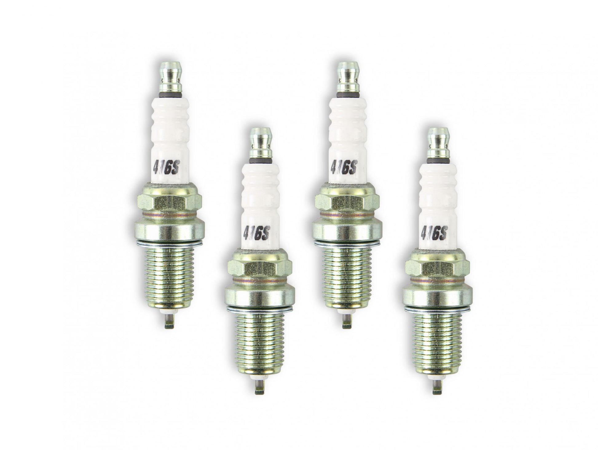 HP Copper Spark Plug Shorty 14MM Thread, .750 In Reach Heat Range 6 Gasket (Flat) Seat 4-Pack ACCEL