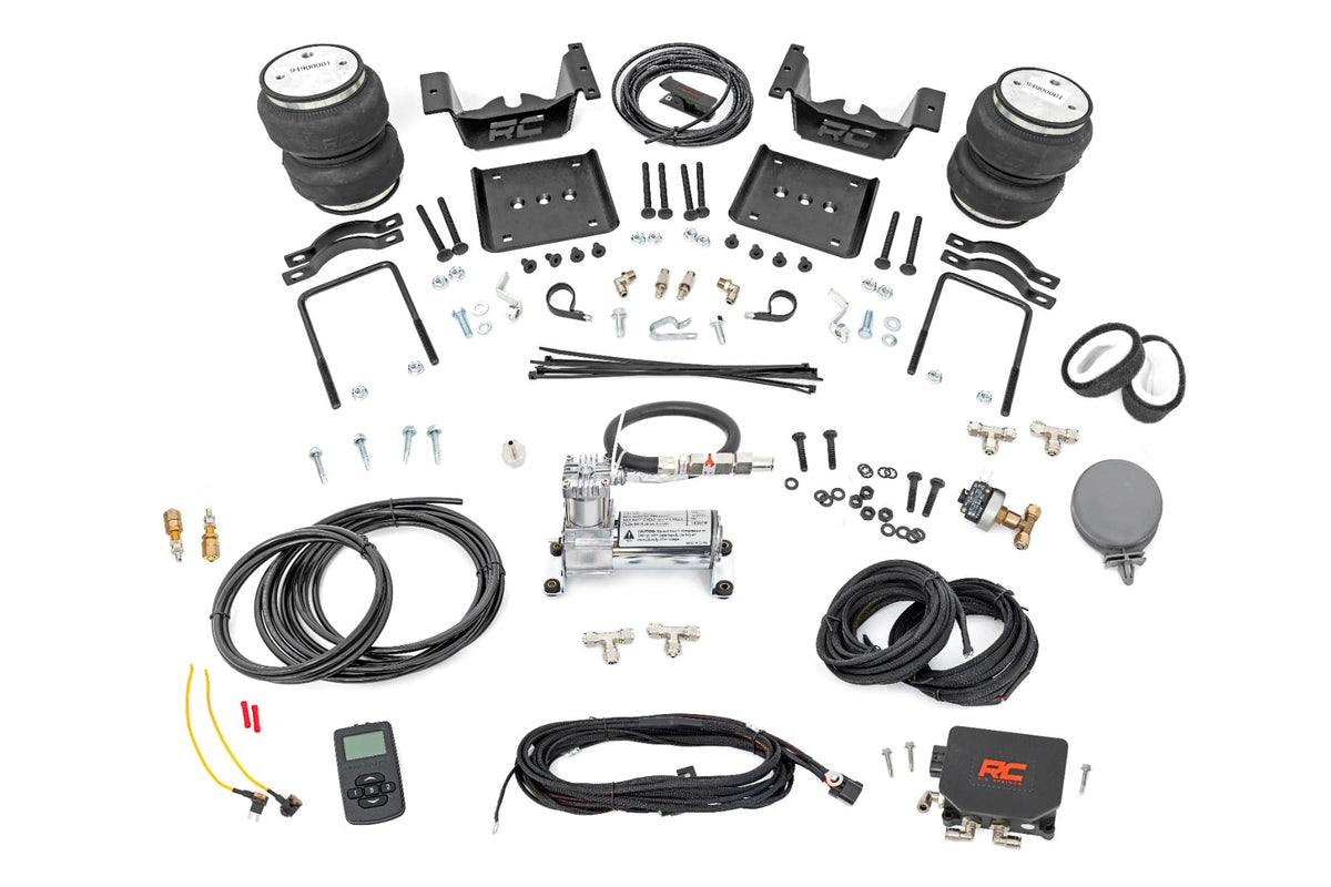 Air Spring Kit w/compressor Wireless Controller Silverado/Sierra 1500 (07-18 & Classic) Rough Country