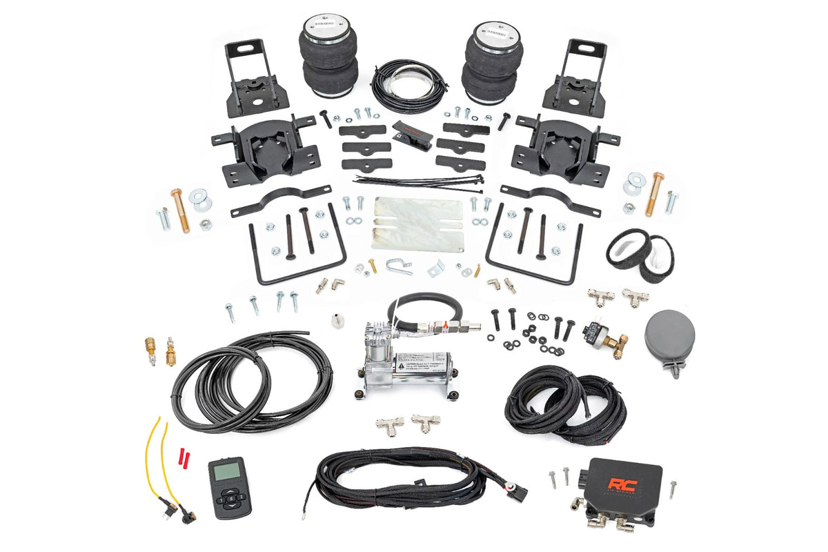 Air Spring Kit w/compressor Wireless Controller Ford F-250/F-350 Super Duty (05-16) Rough Country