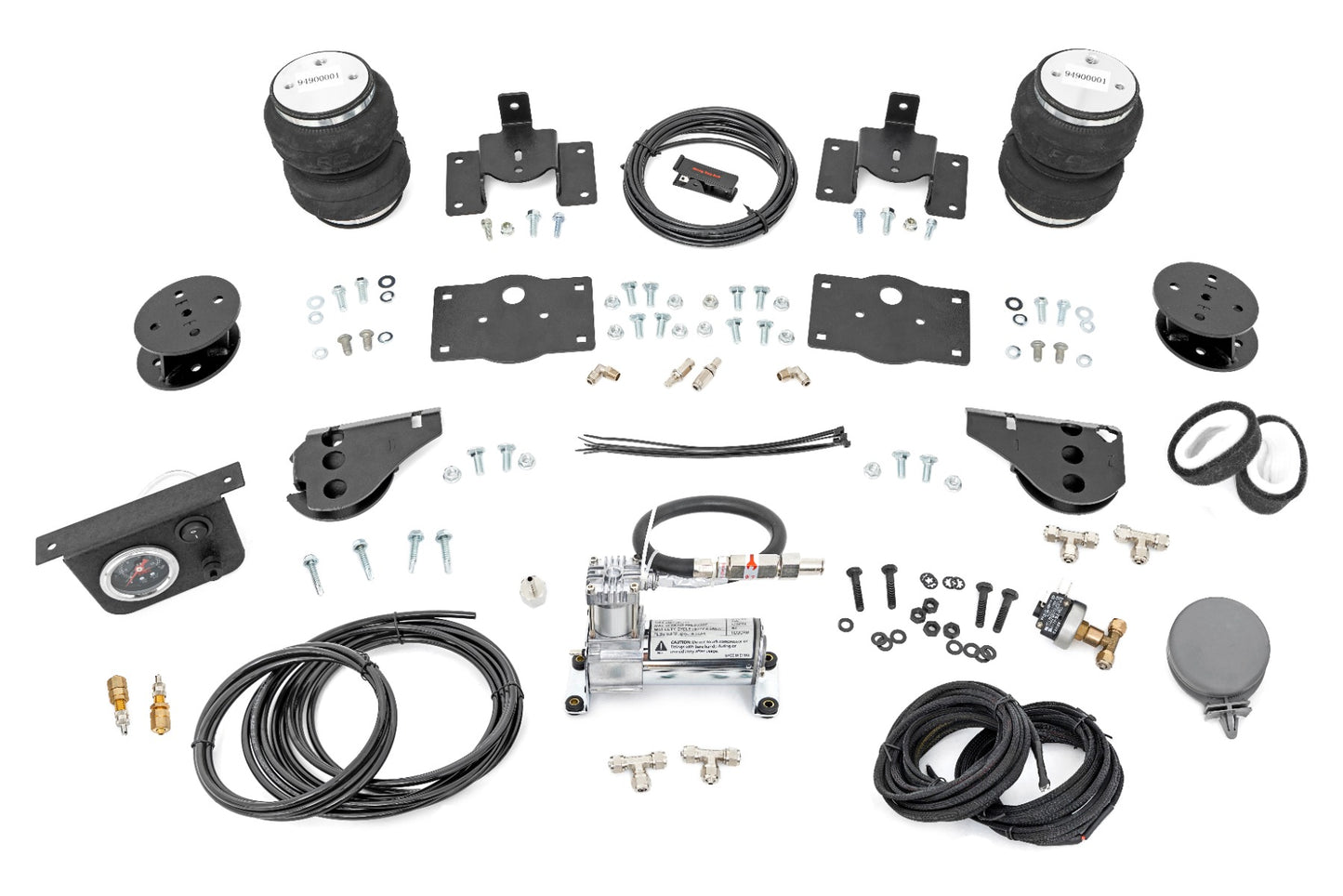 Air Spring Kit w/compressor 4 Inch Lift Kit Ram 1500 2WD/4WD (2009-2018 & Classic) Rough Country
