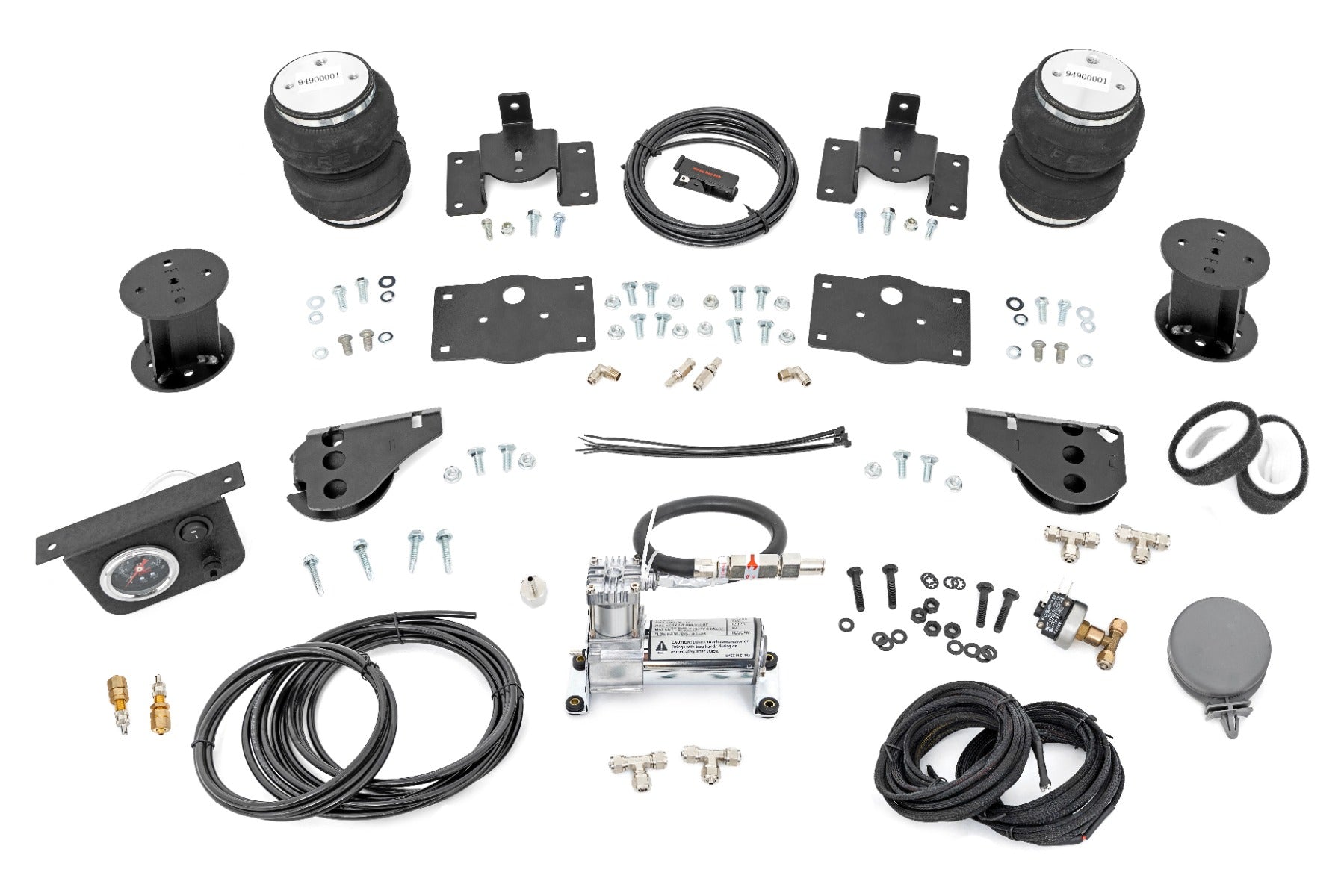 Air Spring Kit w/compressor 6 Inch Lift Kit Ram 1500 2WD/4WD (2009-2018 & Classic) Rough Country