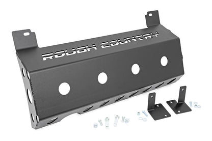 Jeep Muffler Skid Plate 18-20 Wrangler JL Rough Country