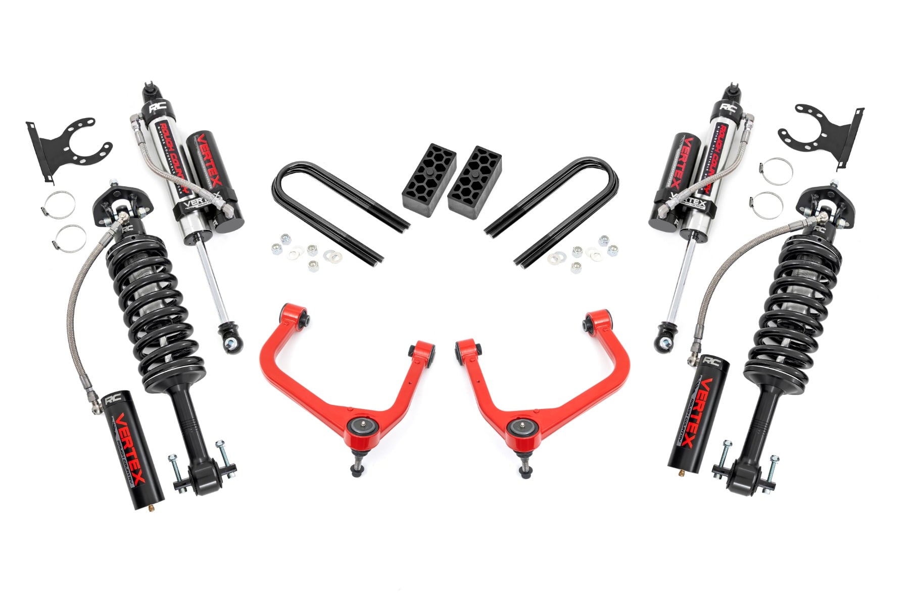 3.5 Inch Lift Kit Vertex Red Chevy Silverado 1500 2WD/4WD (2025-2026) Rough Country