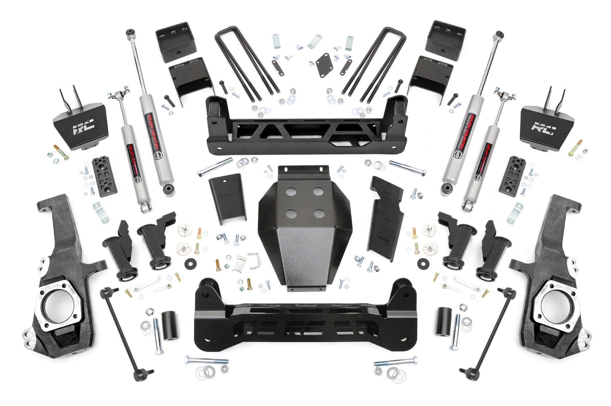 5 Inch Lift Kit Torsion Drop w/ Overloads Silverado/Sierra 2500HD/3500HD (20-26) Rough Country