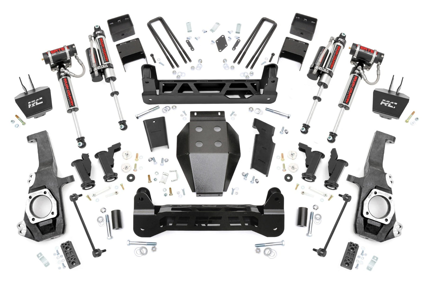 5 Inch Lift Kit Torsion Drop Vertex w/ Overloads Silverado/Sierra 2500HD/3500HD (20-26) Rough Country
