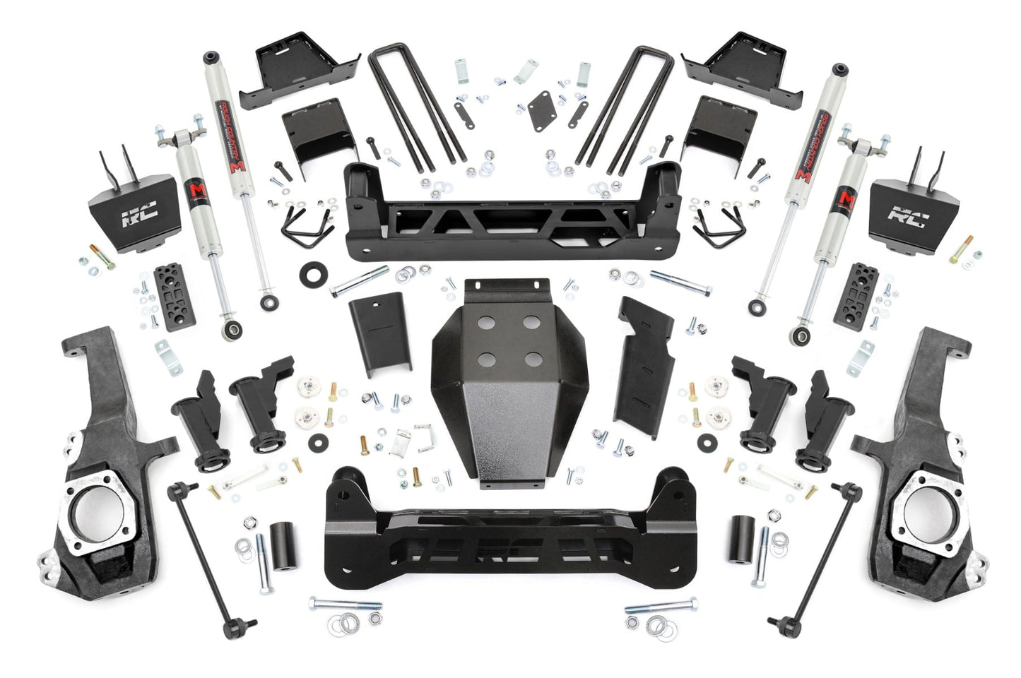 7 Inch Lift Kit Torsion Drop M1 w/ Overloads Silverado/Sierra 2500HD/3500HD (20-26) Rough Country