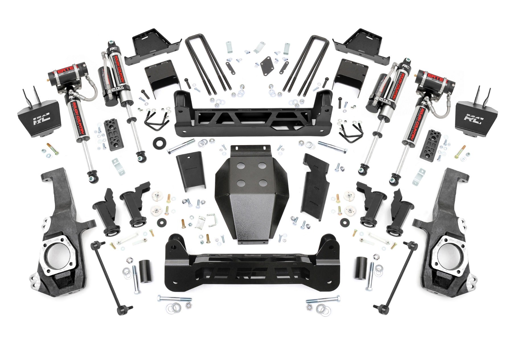 7 Inch Lift Kit Torsion Drop Vertex w/ Overloads Silverado/Sierra 2500HD/3500HD (20-26) Rough Country