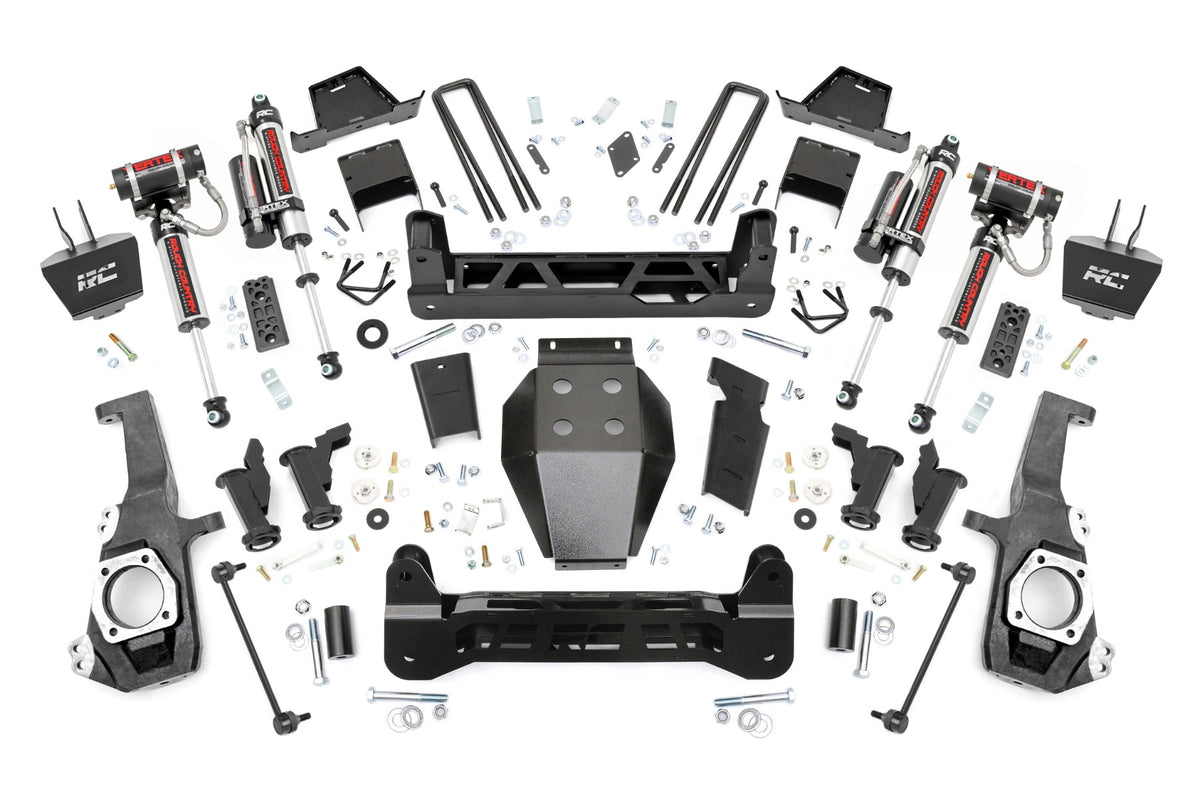 7 Inch Lift Kit Torsion Drop Vertex w/ Overloads Silverado/Sierra 2500HD/3500HD (20-26) Rough Country