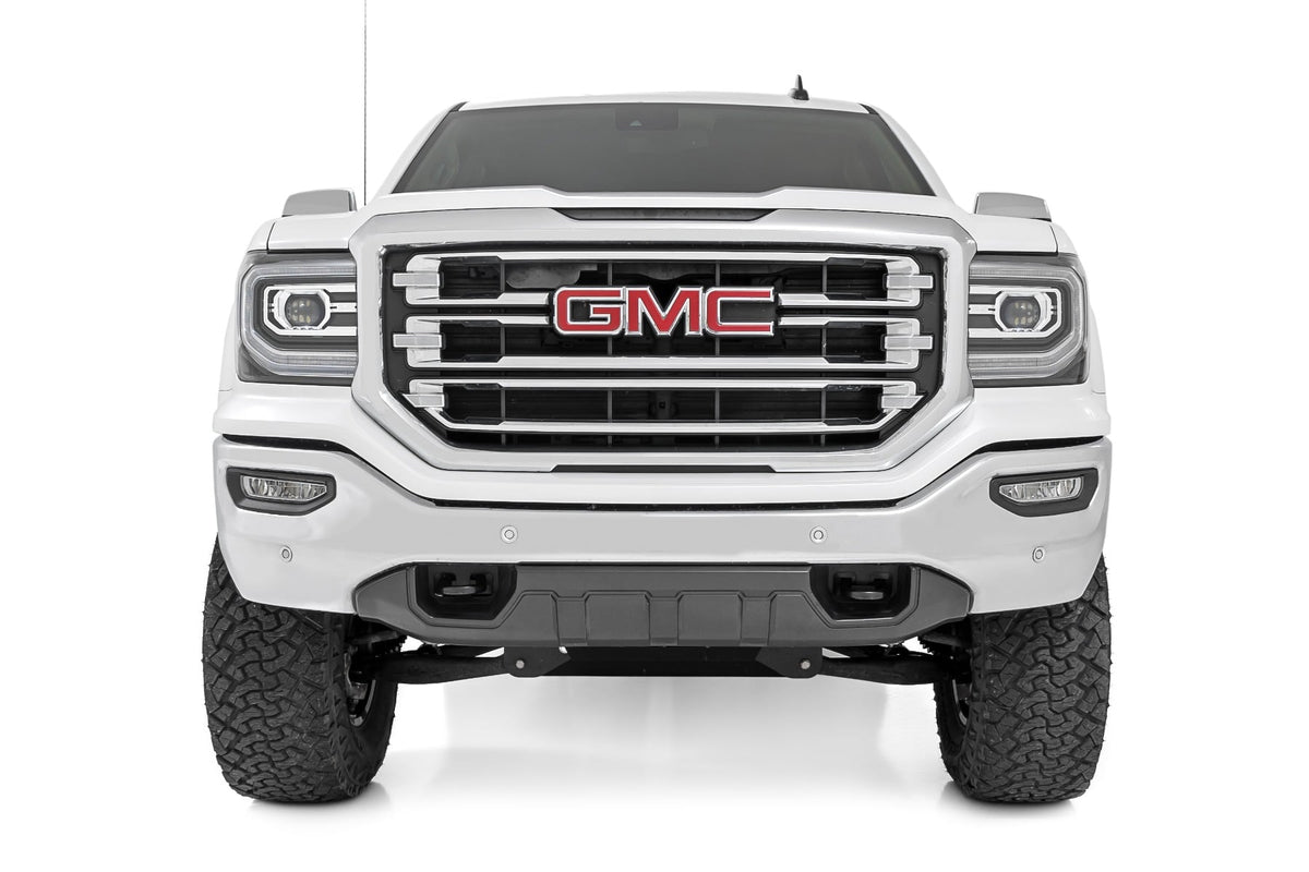 7 Inch Stamped Steel LCA Lift Kit Forged UCA Bracket N3 Struts Silverado/Sierra 1500 (16-18) Rough Country