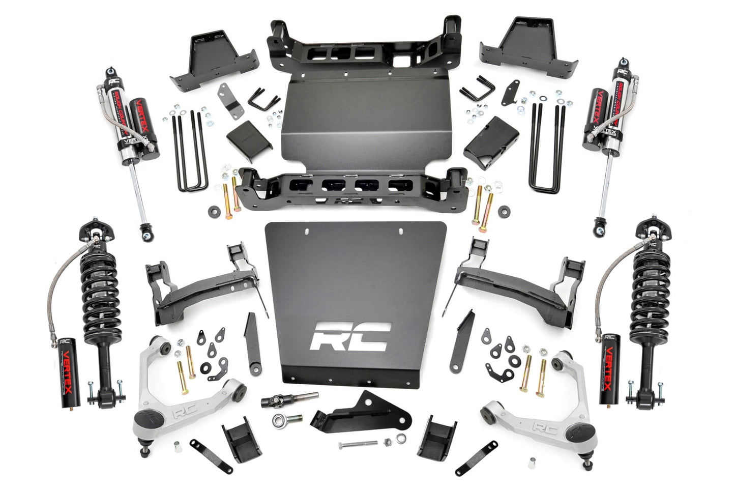 7 Inch Stamped Steel LCA Lift Kit Forged UCA Bracket Vertex Silverado/Sierra 1500 (16-18) Rough Country