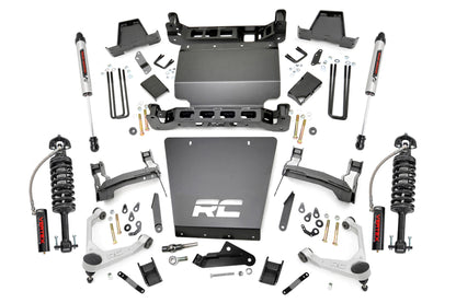 7 Inch Stamped Steel LCA Lift Kit Forged UCA Bracket Vertex/V2 Shks Silverado/Sierra 1500 (16-18) Rough Country