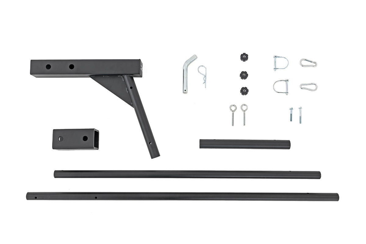 Flag Pole Holder Single 2 & 2.5 Inch Inch Hitch w/ Flag Pole Rough Country