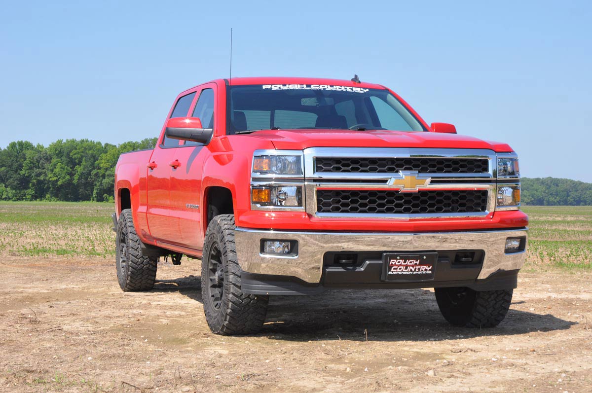2.5 Inch Leveling Lift Kit w/N3 Loaded Struts 07-16 Silverado/Sierra 1500 Cast Steel & Cast Aluminum Rough Country