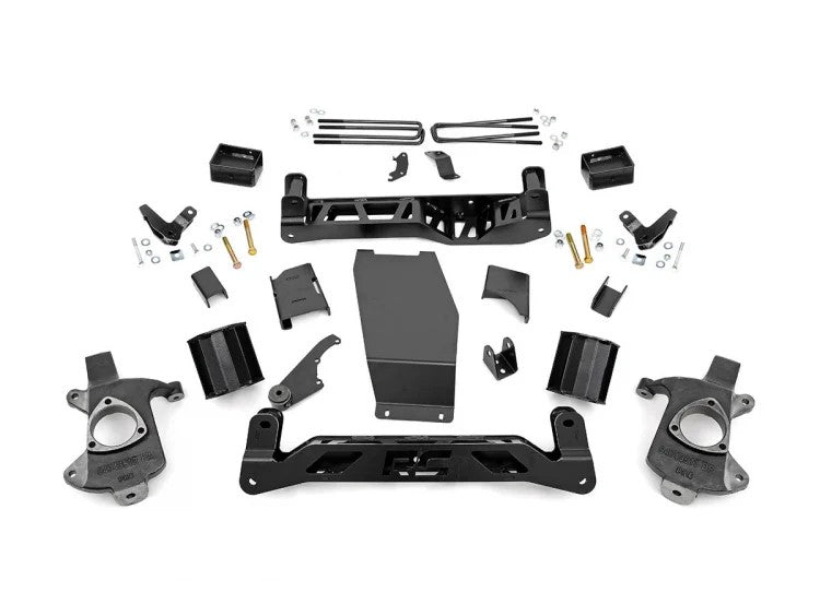 5 Inch GMC Suspension Lift Kit 14-18 Sierra 1500 Denal 4WD w/MagneRide Aluminum & Stamped Steel Rough Country
