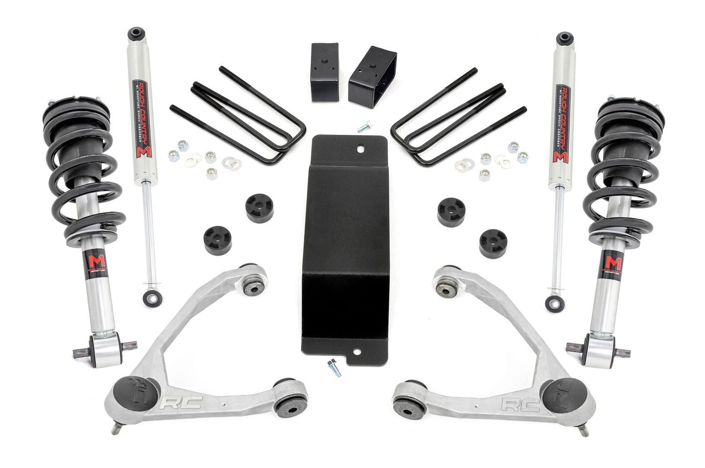 3.5 Inch Lift Kit Forged UCA M1 Strut - Silverado/Sierra 1500 (14-16) Rough Country