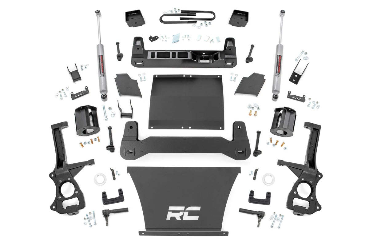 6 Inch Lift Kit Mono Leaf Rear Chevy Silverado 1500 4WD (2022-2024) Rough Country