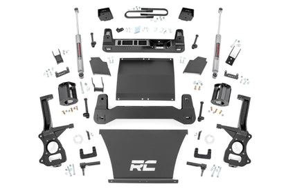6 Inch Lift Kit Mono Leaf Rear Chevy Silverado 1500 4WD (2022-2024) Rough Country