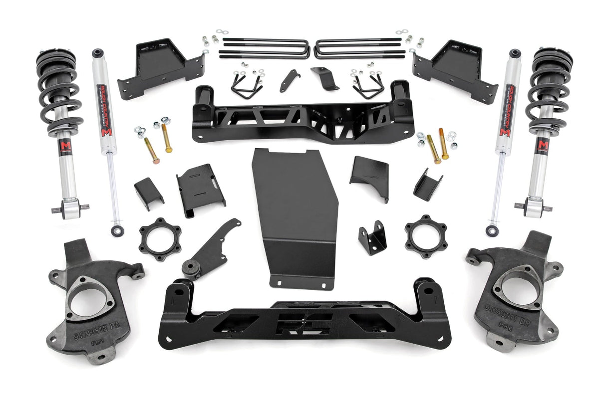 6 Inch Lift Kit Cast Steel M1 Struts/M1 Silverado/Sierra 1500 (14-18 & Classic) Rough Country