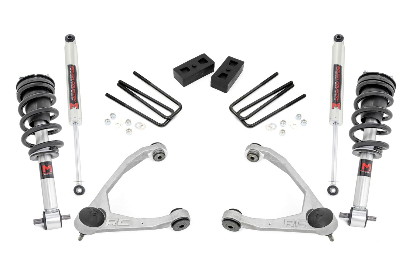 3.5 Inch Lift Kit Cast Steel M1 Strut Silverado/Sierra 1500 (07-13) Rough Country