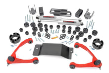 4.75 Inch Lift Kit Combo Red Silverado/Sierra 1500 4WD (07-13) Rough Country