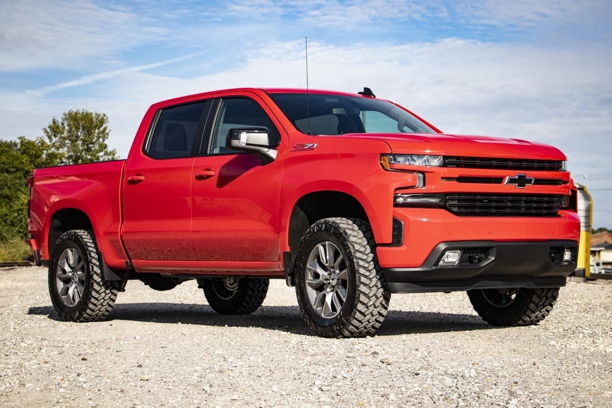3.5 Inch Lift Kit Rear Mono Leaf Chevy Silverado 1500 2WD/4WD (2022-2024) Rough Country