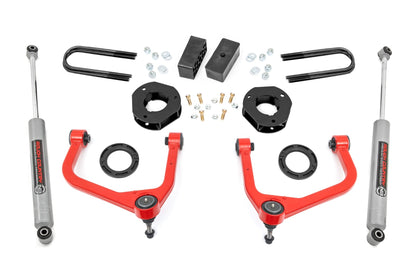 3.5 Inch Lift Kit Mono Leaf Rear Red GMC Sierra 1500 2WD/4WD (2025-2026) Rough Country