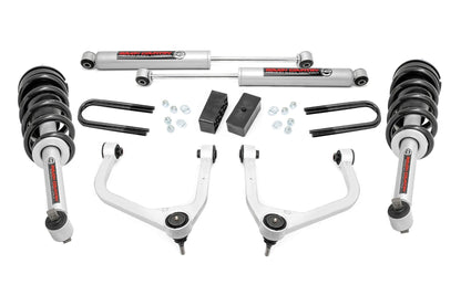 3.5 Inch Lift Kit Mono Leaf Rear N3 Struts GMC Sierra 1500 (25-26) Rough Country
