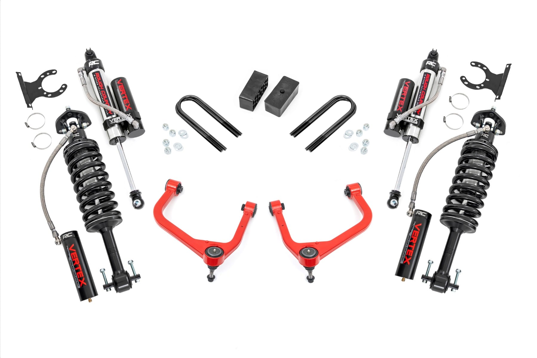 3.5 Inch Lift Kit Mono Leaf Rear Vertex Red GMC Sierra 1500 2WD/4WD (25-26) Rough Country