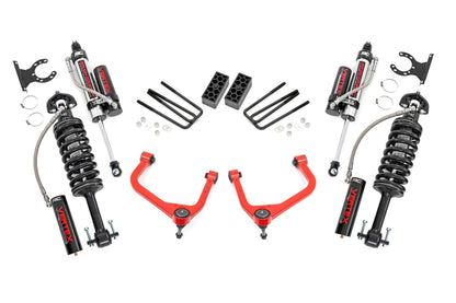3.5 Inch Lift Kit Vertex Red Chevy Silverado 1500 2WD/4WD (2019-2024) Rough Country