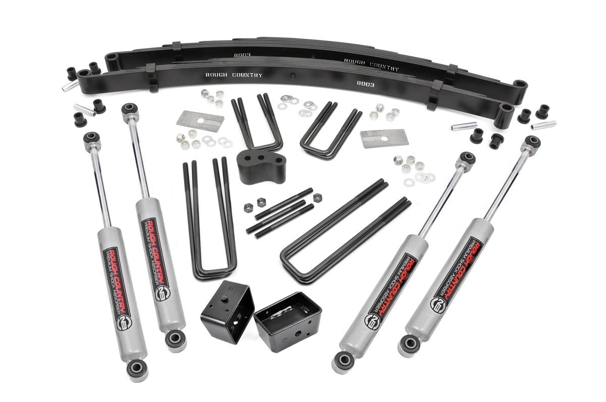4 Inch Lift Kit Rear Blocks Dana 44 Dodge W100 Truck/W200 Truck 4WD (1974-1977) Rough Country