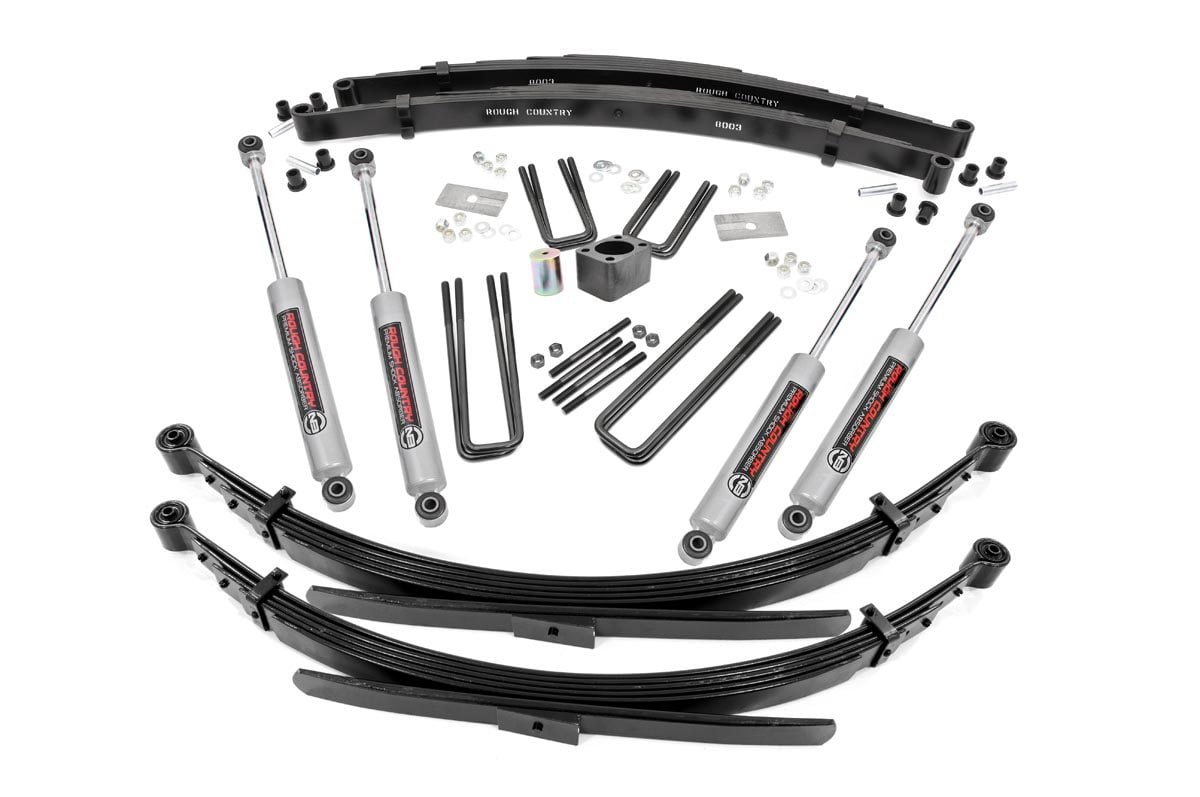 4 Inch Lift Kit Rear Springs Dana 60 Dodge W100 Truck/W200 Truck 4WD (1970-1974) Rough Country