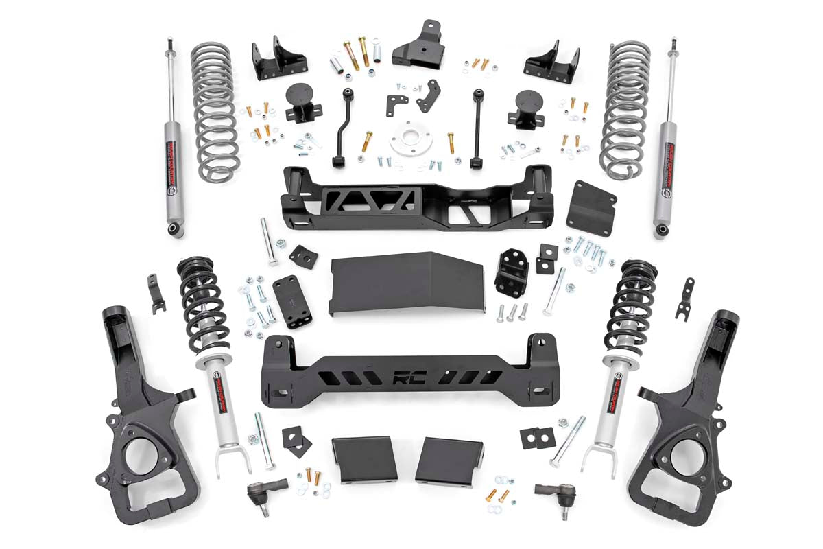 6 Inch RAM Suspension Lift Kit w/Loaded Struts & N3 Shocks 19-Up RAM 1500 4WD Rough Country