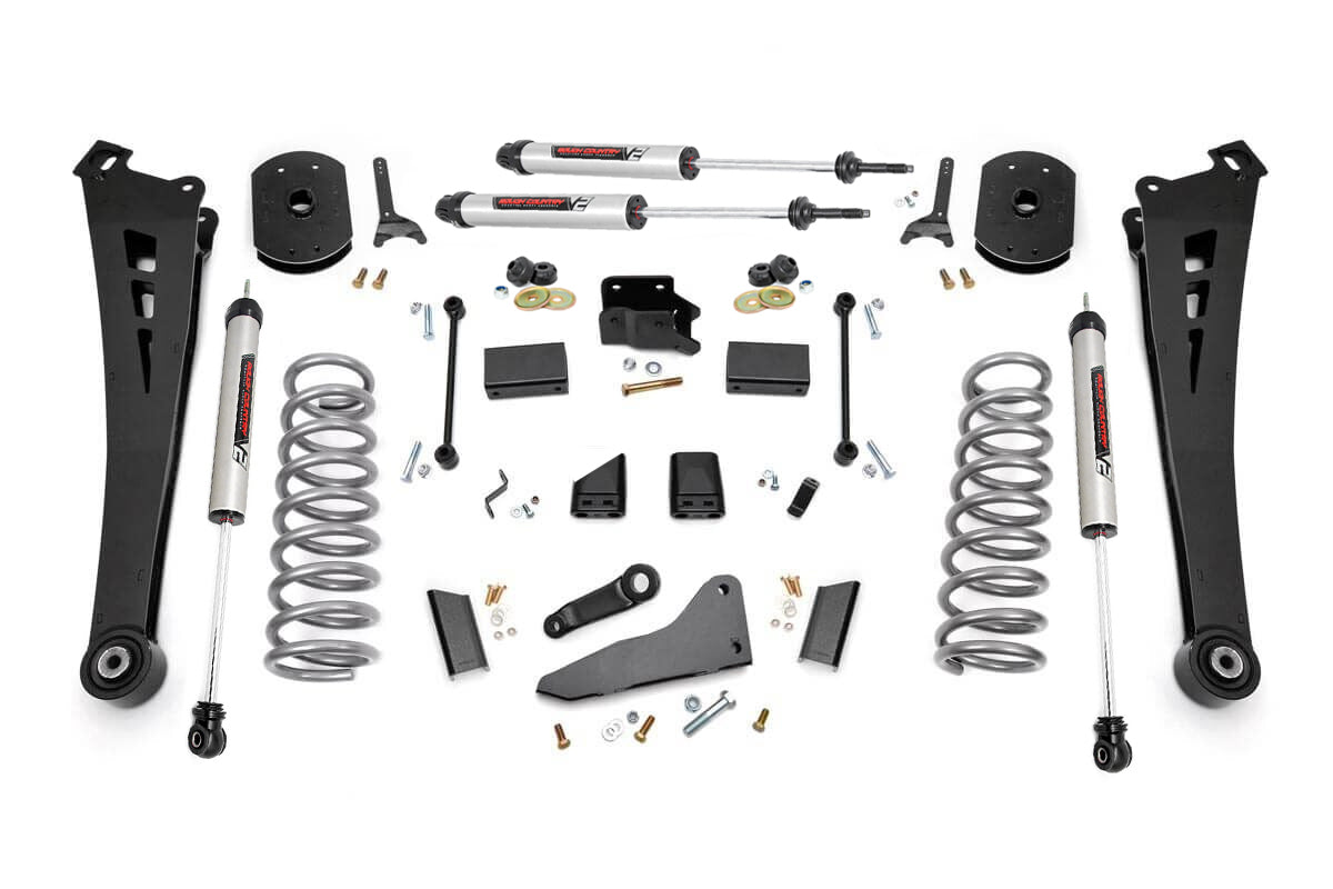 5 Inch Lift Kit FR Gas Coil Radius Arms 14-18 Ram 2500 4WD Rough Country