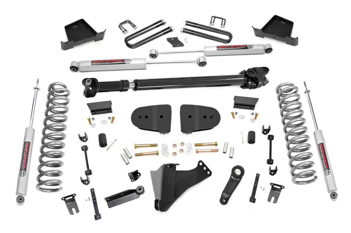 6 Inch Lift Kit Gas No OVLD Ford F-250/F-350 Super Duty 4WD (2023-2026) Rough Country