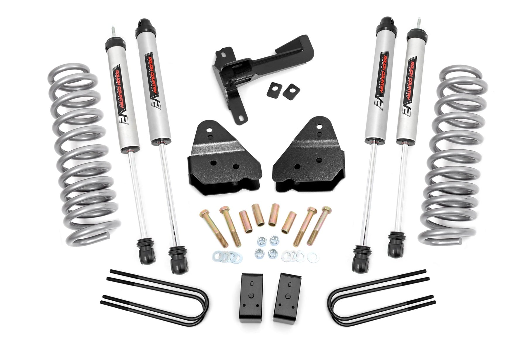 3 Inch Lift Kit V2 Front Gas Coils Ford F-250 Super Duty 4WD (17-22) Rough Country
