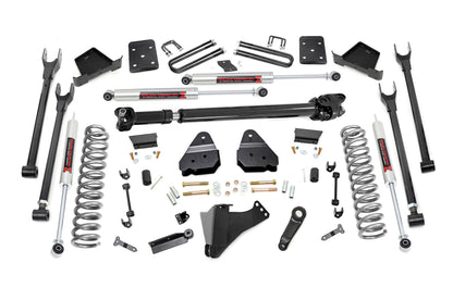 6 Inch Lift Kit Diesel 4-Link M1 w/ M1 Rear Shocks Ford F-250/F-350 Super Duty (17-22) Rough Country