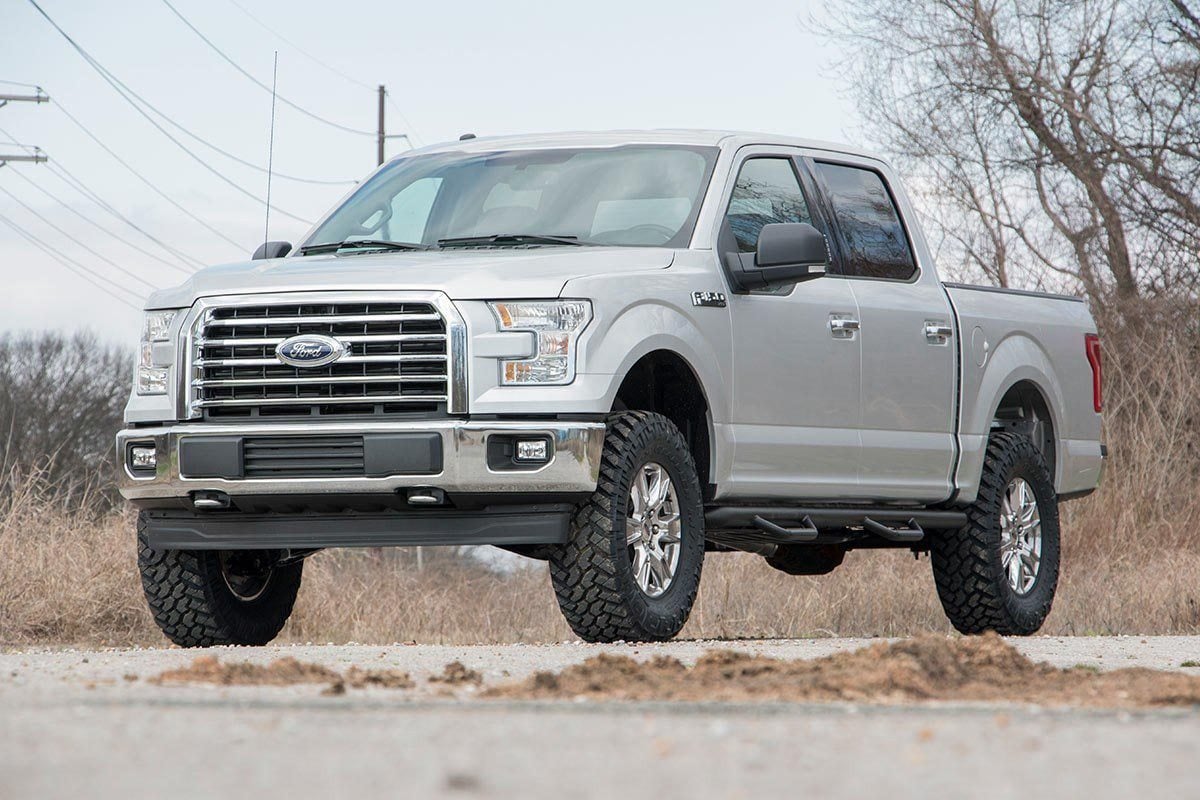 3 Inch Lift Kit Red Ford F-150 4WD (2014-2020) Rough Country
