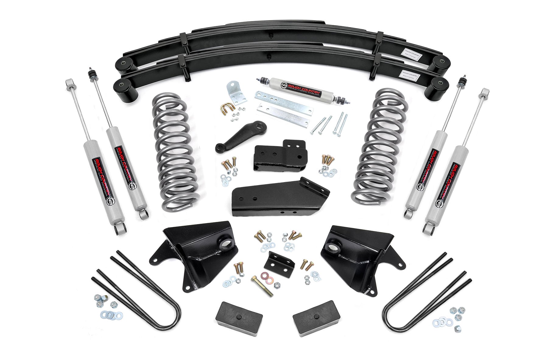 6 Inch Lift Kit RR Springs Ford Bronco/F-150 4WD (1980-1996) Rough Country