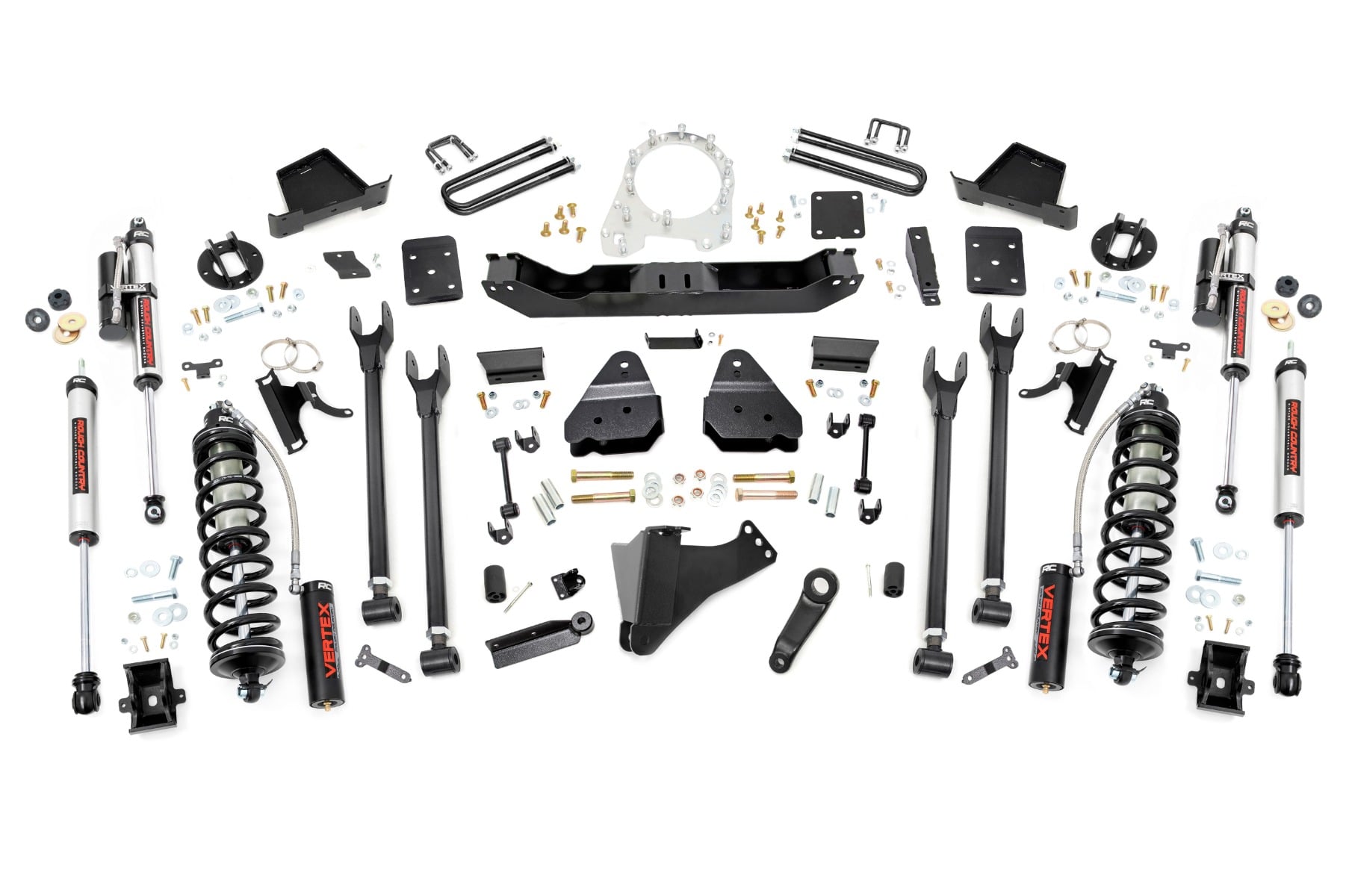 6 Inch Lift Kit 4-Link No OVLD C/O Vertex Ford F-250/F-350 Super Duty (17-22) Rough Country