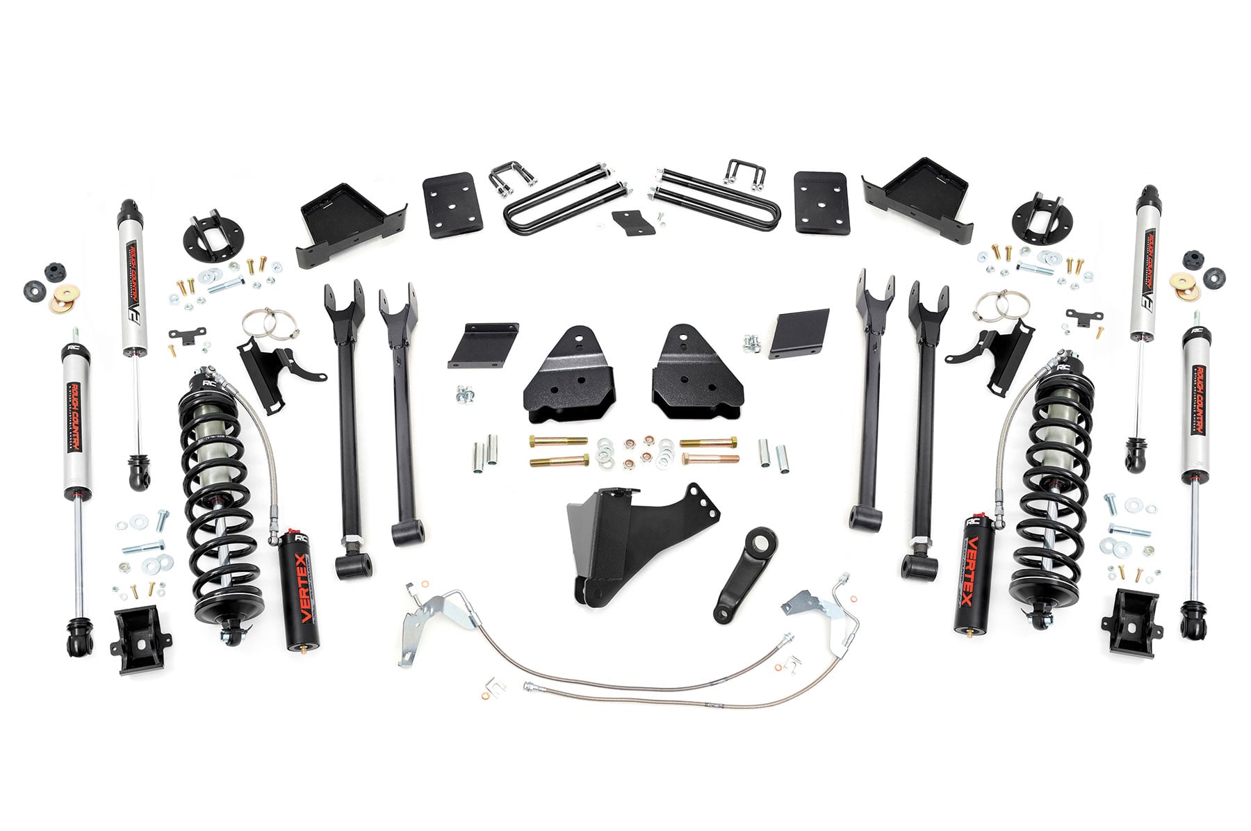 6 Inch Lift Kit 4-Link No OVLD C/O V2 Ford F-250 Super Duty (15-16) Rough Country