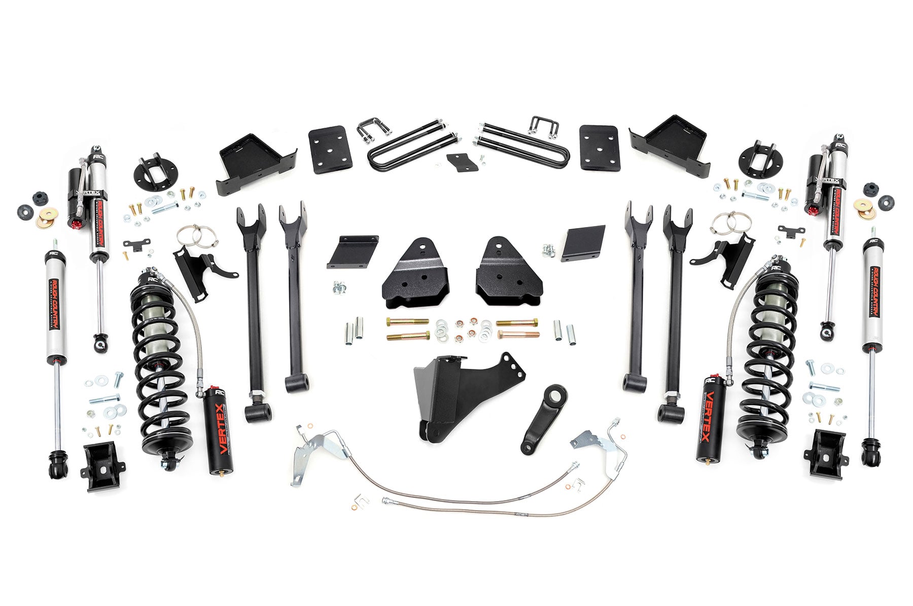 6 Inch Lift Kit 4-Link No OVLD C/O Vertex Ford F-250 Super Duty (15-16) Rough Country
