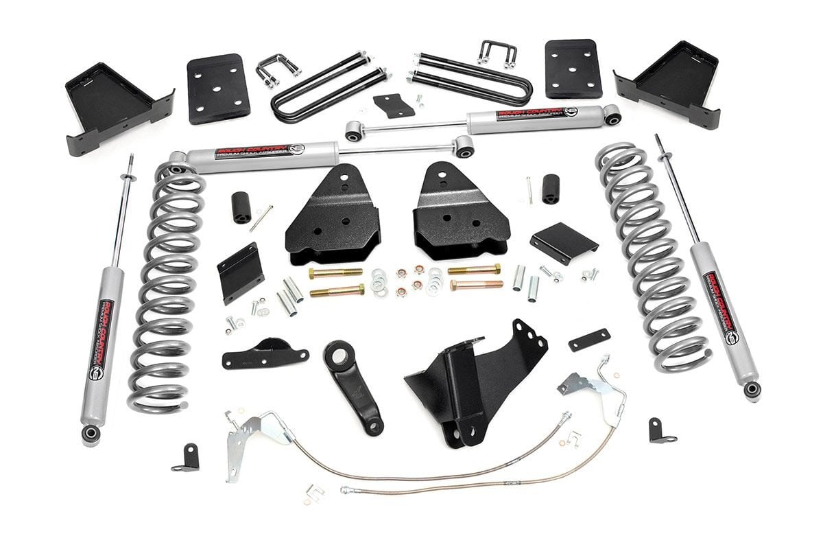 6 Inch Lift Kit Diesel No OVLD Ford F-250 Super Duty 4WD (2011-2014) Rough Country