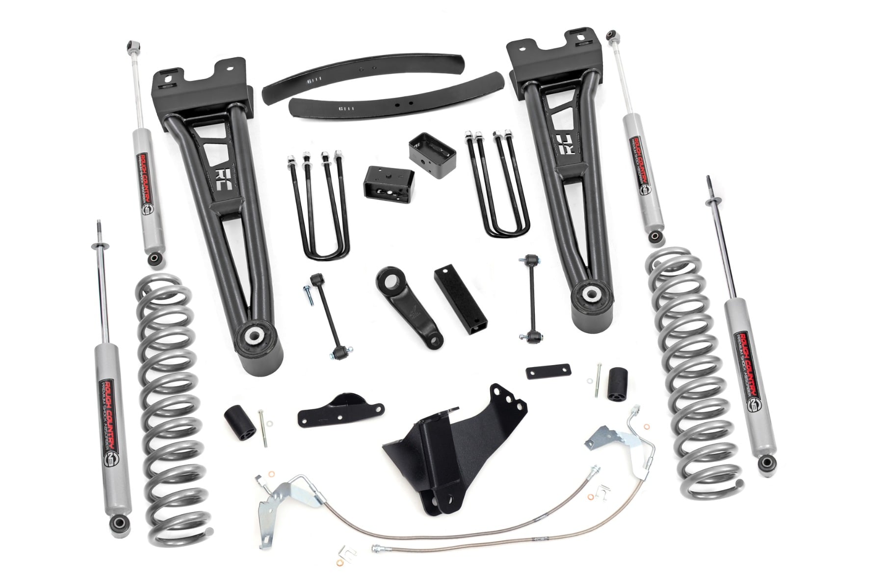 6 Inch Lift Kit Gas Radius Arm Ford F-250/F-350 Super Duty 4WD (08-10) Rough Country