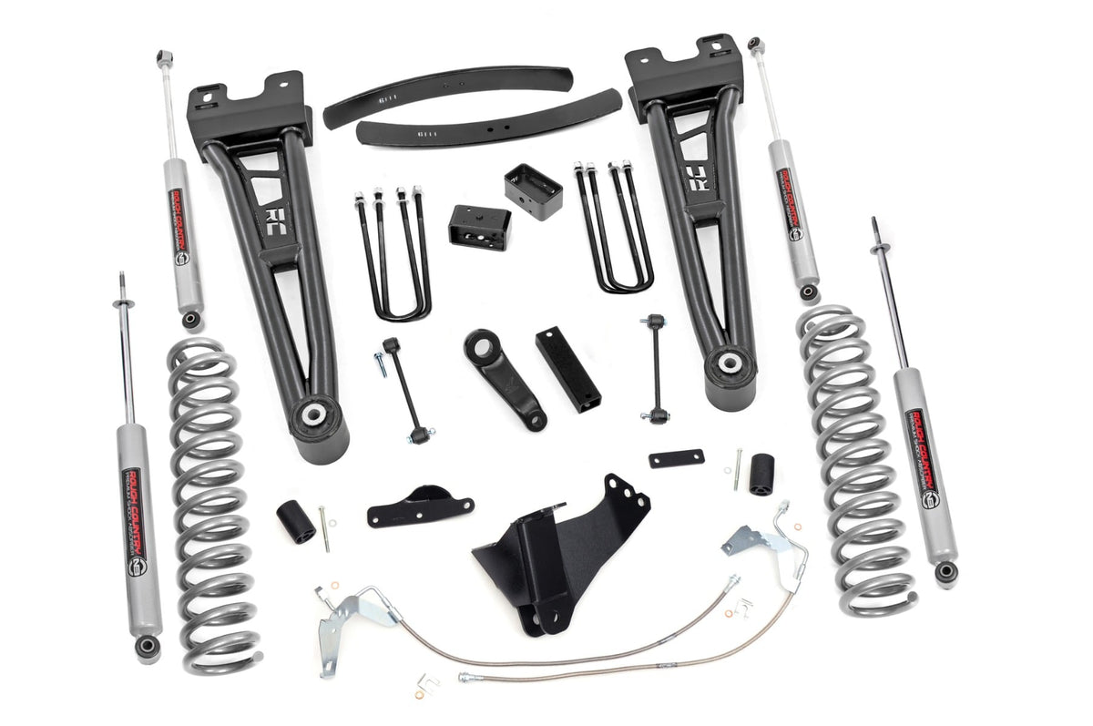 6 Inch Lift Kit Gas Radius Arm Ford F-250/F-350 Super Duty 4WD (08-10) Rough Country