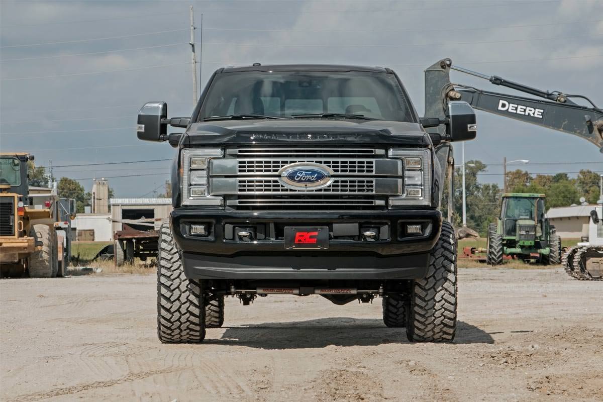 6 Inch Suspension Lift Kit w/Radius Arms 17-19 F-250/350 4WD Diesel 4 Inch Axle w/Overloads Rough Country
