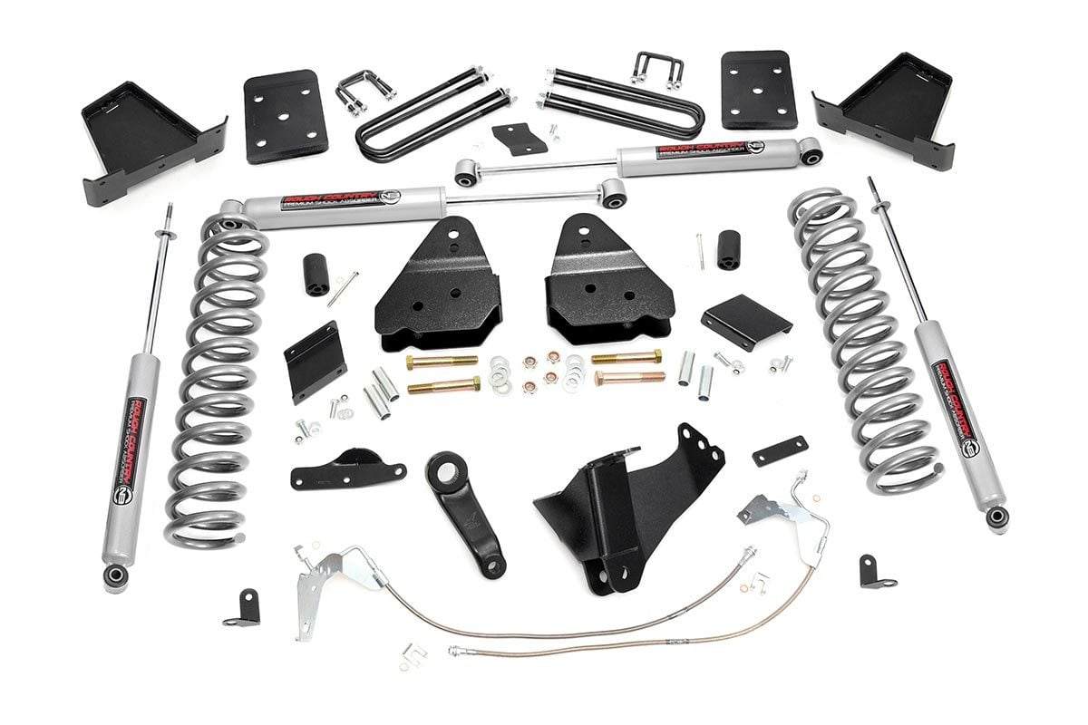 6 Inch Lift Kit Gas OVLD Ford F-250 Super Duty 4WD (2011-2014) Rough Country