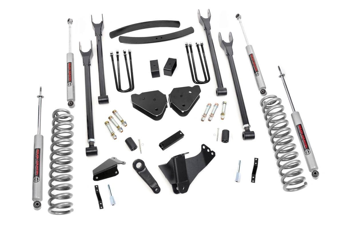 6 Inch Lift Kit Diesel 4 Link No OVLDS Ford F-250/F-350 Super Duty (05-07) Rough Country