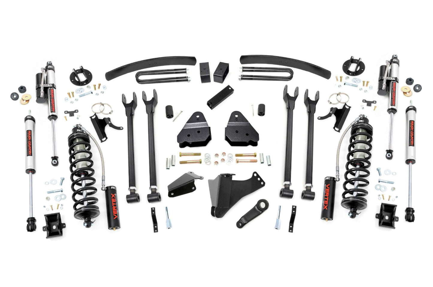 6 Inch Lift Kit Diesel 4 Link OVLDS C/O Vertex Ford F-250/F-350 Super Duty (05-07) Rough Country